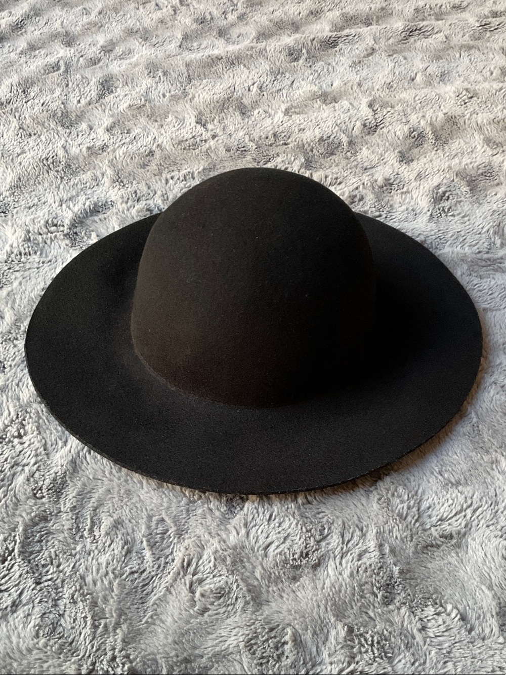 H&M Black Wide-Brim Felt Women's Hat